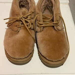 UGG Tan Fleece-Lined Boots